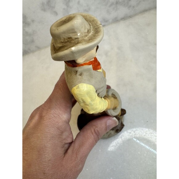 Vintage Coty Stetson Cowboy Air Freshener Ceramic Figure - Picture 6 of 8